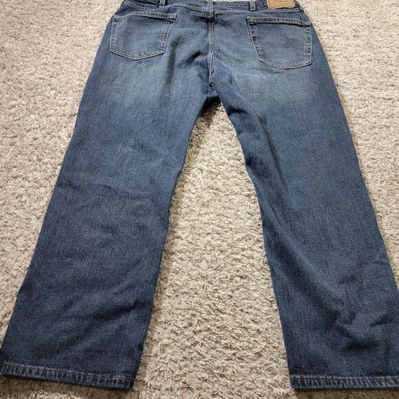 Signature by Levi Strauss Jeans Mens 42x29 Tag 42x30 Relaxed Dark Wash Denim - Picture 6 of 8